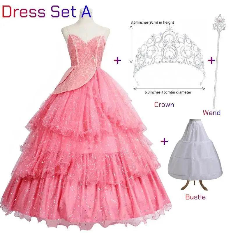  Glamorous Pink Glinda Dress Cosplay Costume Toyland EU -  ToylandEU™