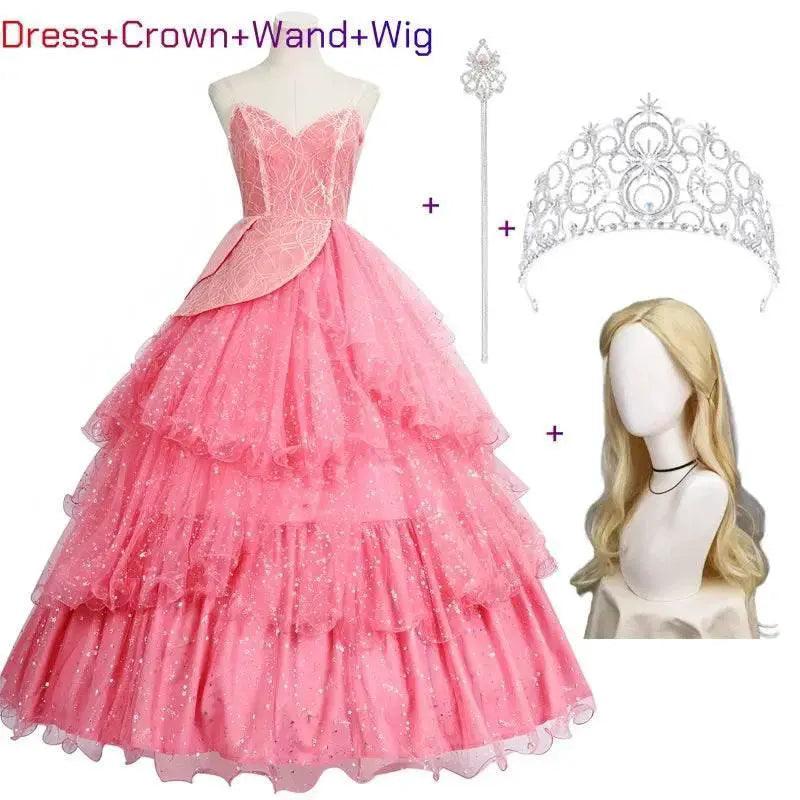  Glamorous Pink Glinda Dress Cosplay Costume Toyland EU -  ToylandEU™