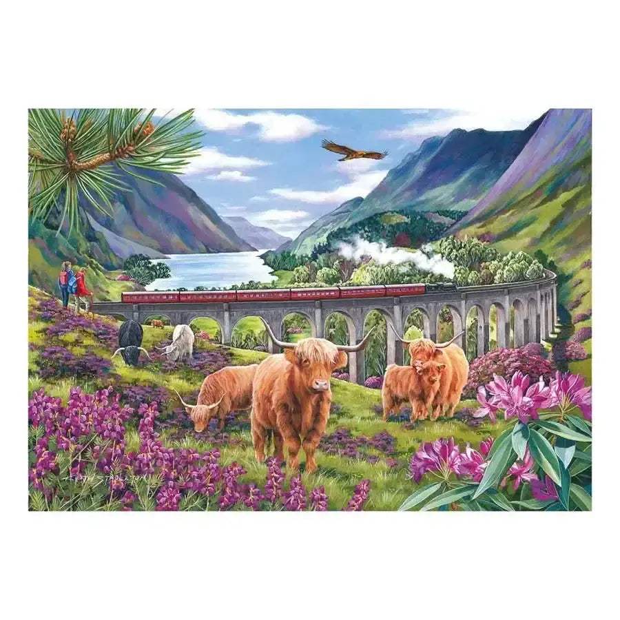Glenfinnan Ladies 1000 Piece Jigsaw Puzzle Captivating Scene - ToylandEU