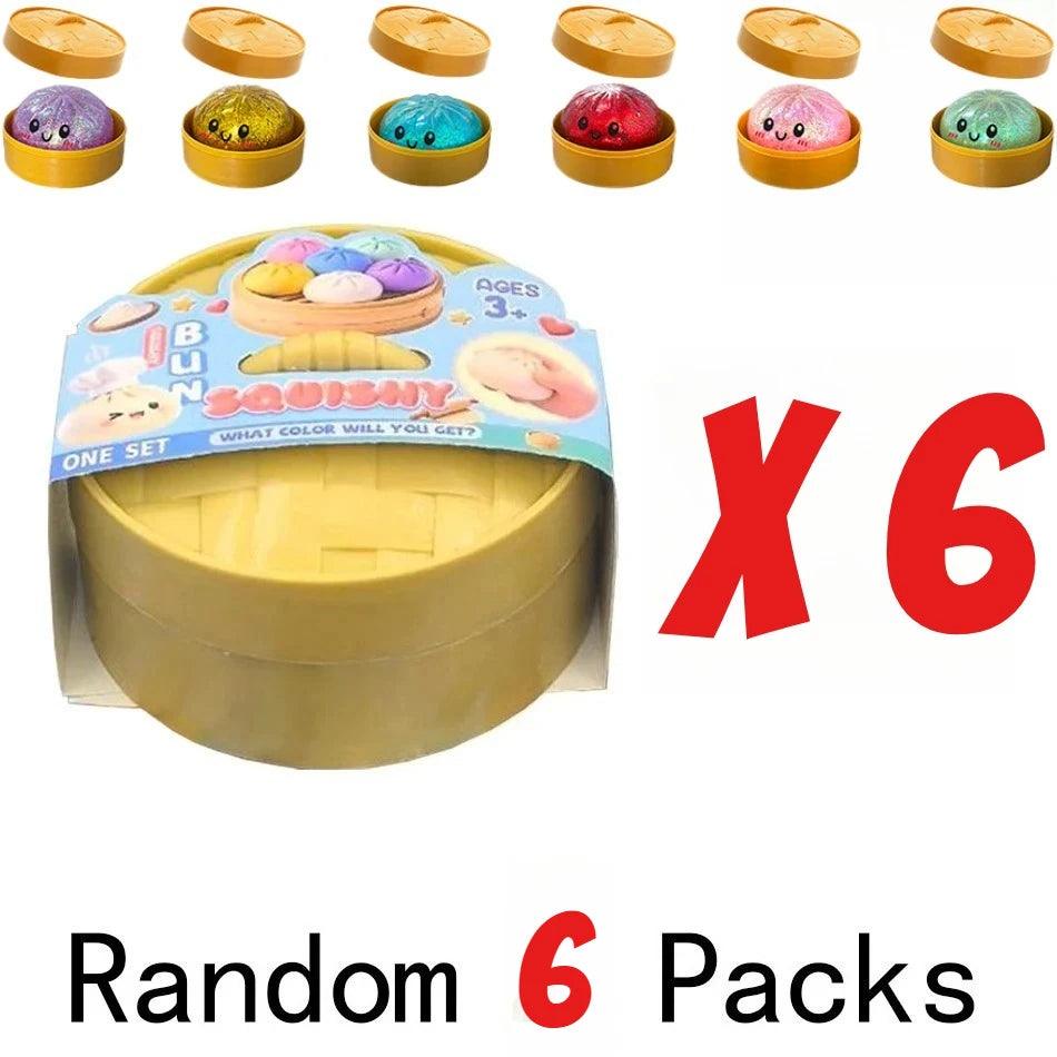 Glitter Dumpling Squishies | Blind Box 10 Colors | Toylandeu™