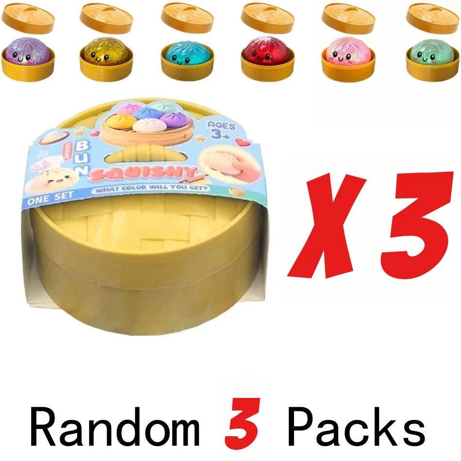 Glitter Dumpling Squishies | Blind Box 10 Colors | Toylandeu™