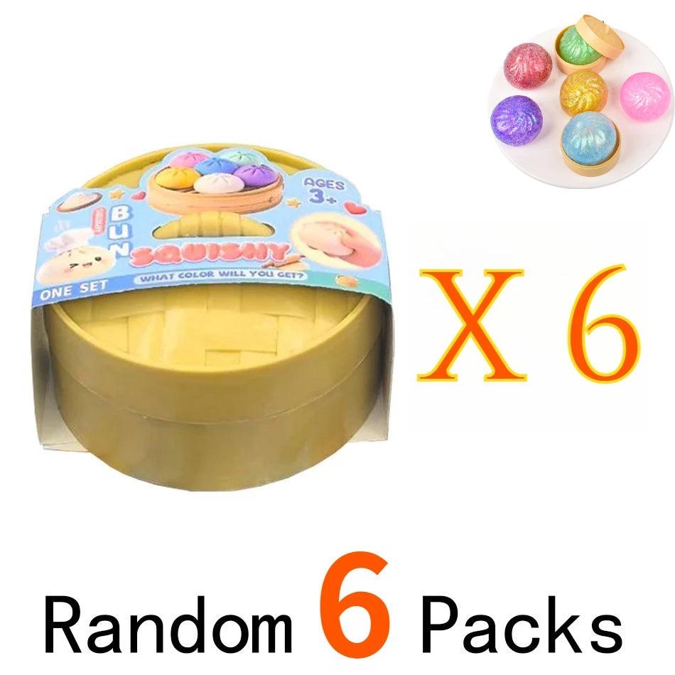 Glitter Dumpling Squishies | Blind Box 10 Colors | Toylandeu™