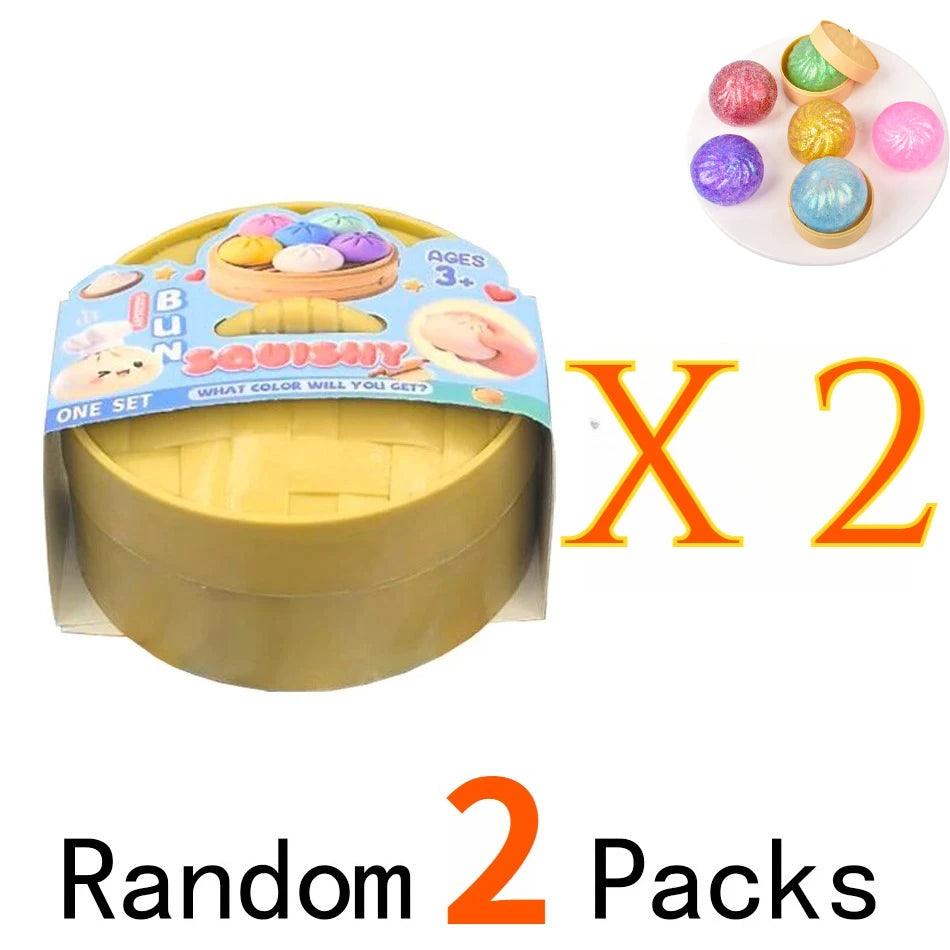 Glitter Dumpling Squishies | Blind Box 10 Colors | Toylandeu™