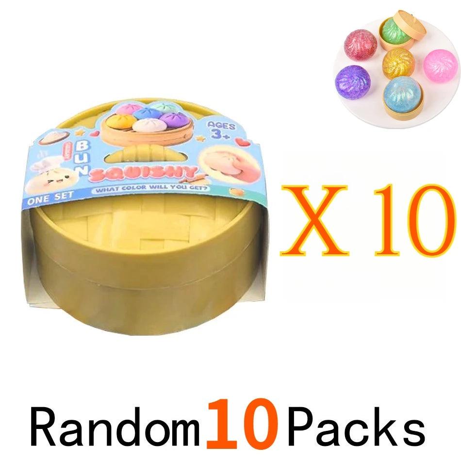 Glitter Dumpling Squishies | Blind Box 10 Colors | Toylandeu™