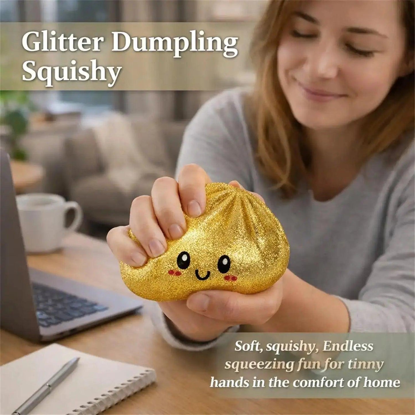  Glitter Dumpling Squishy Toy For Stress Relief Box -  ToylandEU™