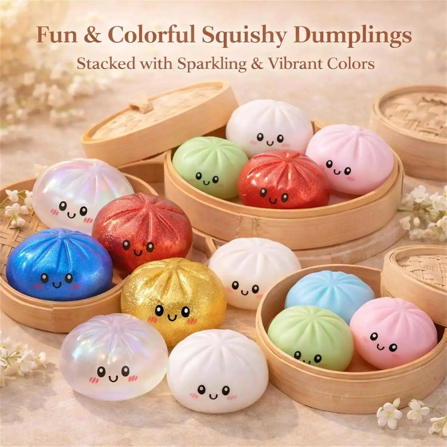  Glitter Dumpling Squishy Toy For Stress Relief Box -  ToylandEU™