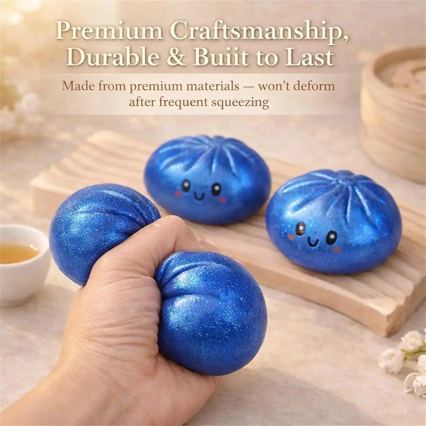  Glitter Dumpling Squishy Toy For Stress Relief Box -  ToylandEU™