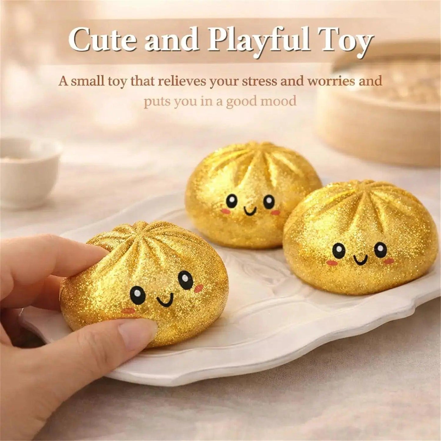  Glitter Dumpling Squishy Toy For Stress Relief Box -  ToylandEU™