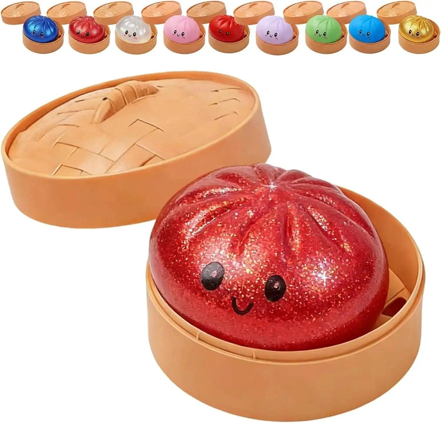  Glitter Dumpling Squishy Toy For Stress Relief Box -  ToylandEU™