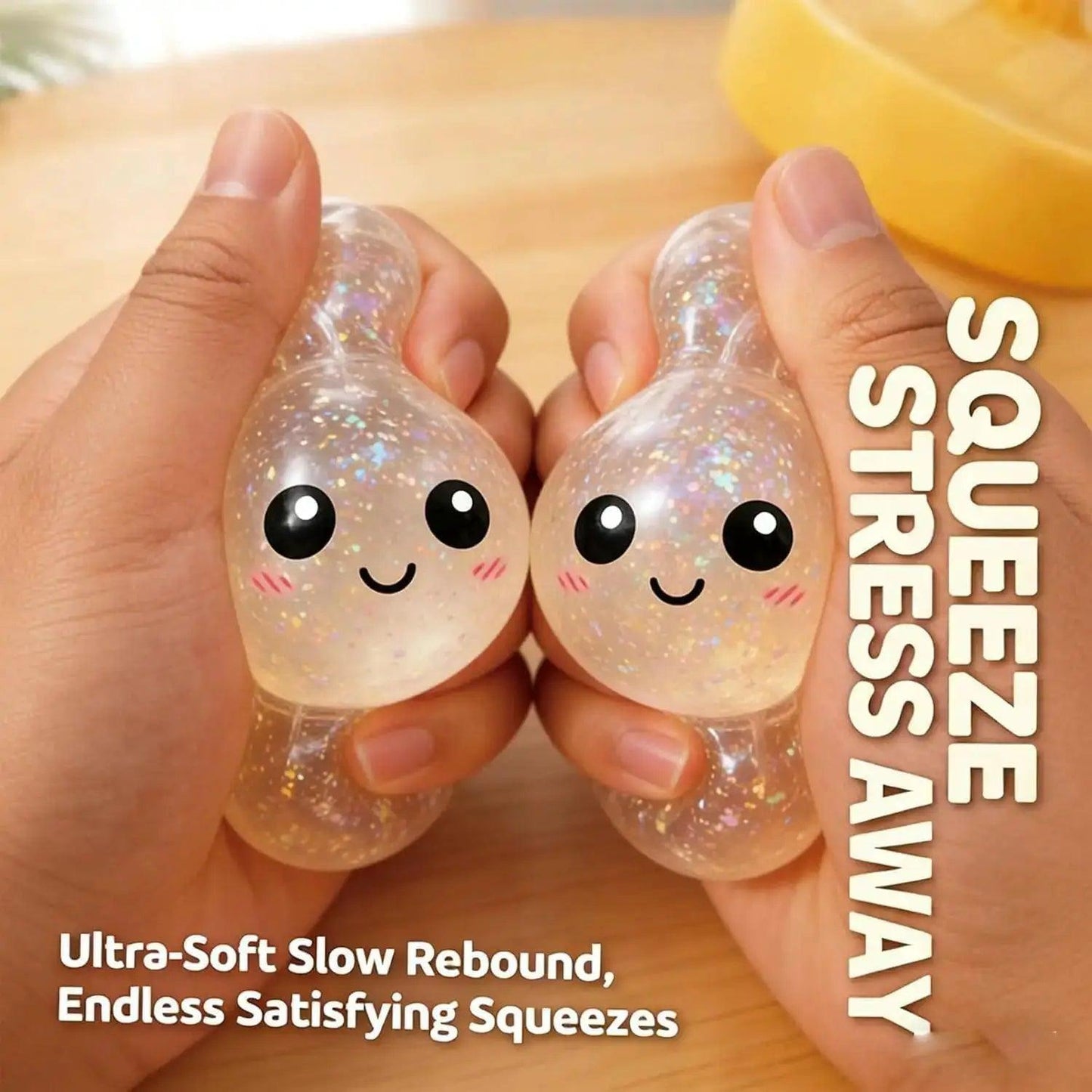  Glitter Dumpling Stress Balls 10 Color Pack Relaxation -  ToylandEU™
