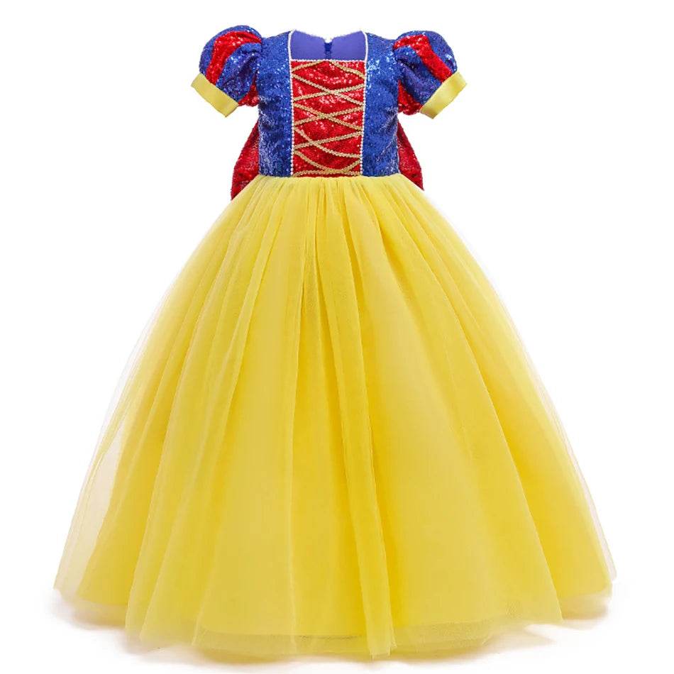 Glittering Princess Snow White Costume Sequined For Parties - ToylandEU