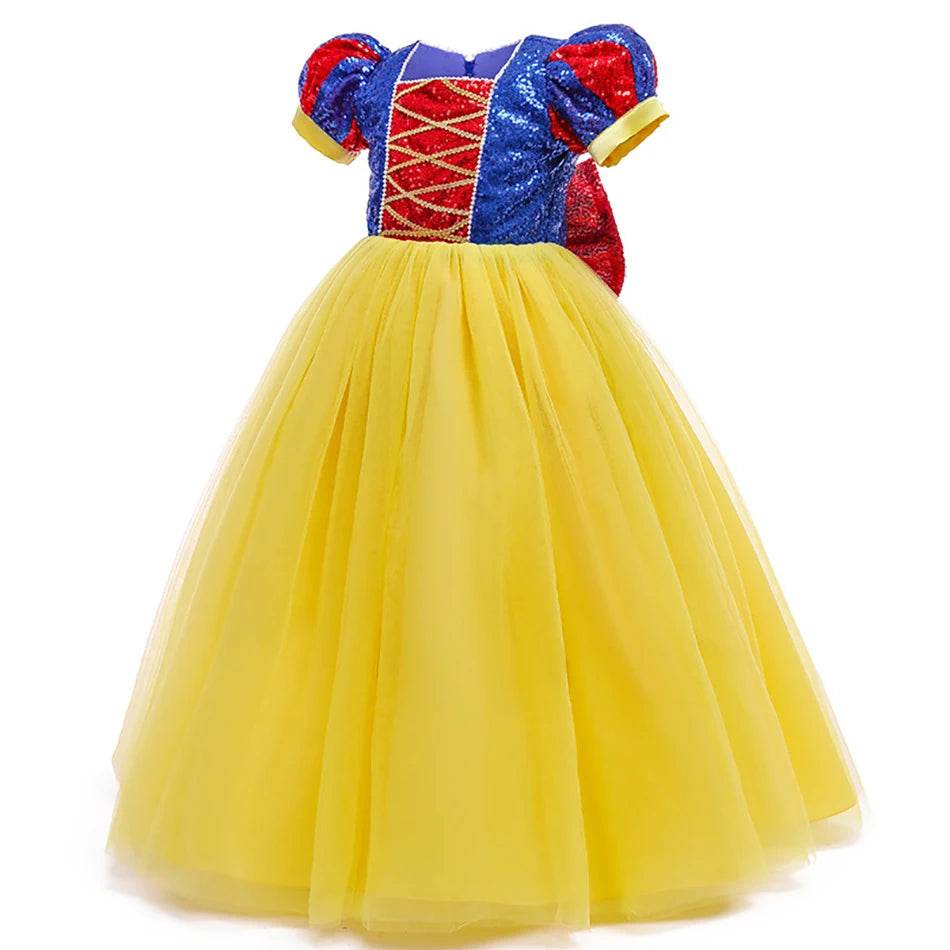 Glittering Princess Snow White Costume Sequined For Parties - ToylandEU