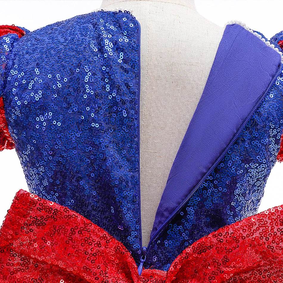 Glittering Princess Snow White Costume Sequined For Parties - ToylandEU