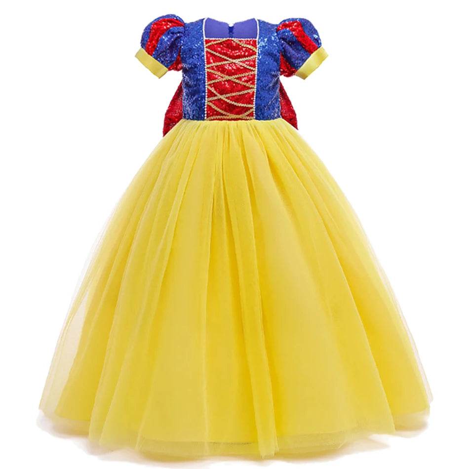 Glittering Princess Snow White Costume Sequined For Parties - ToylandEU