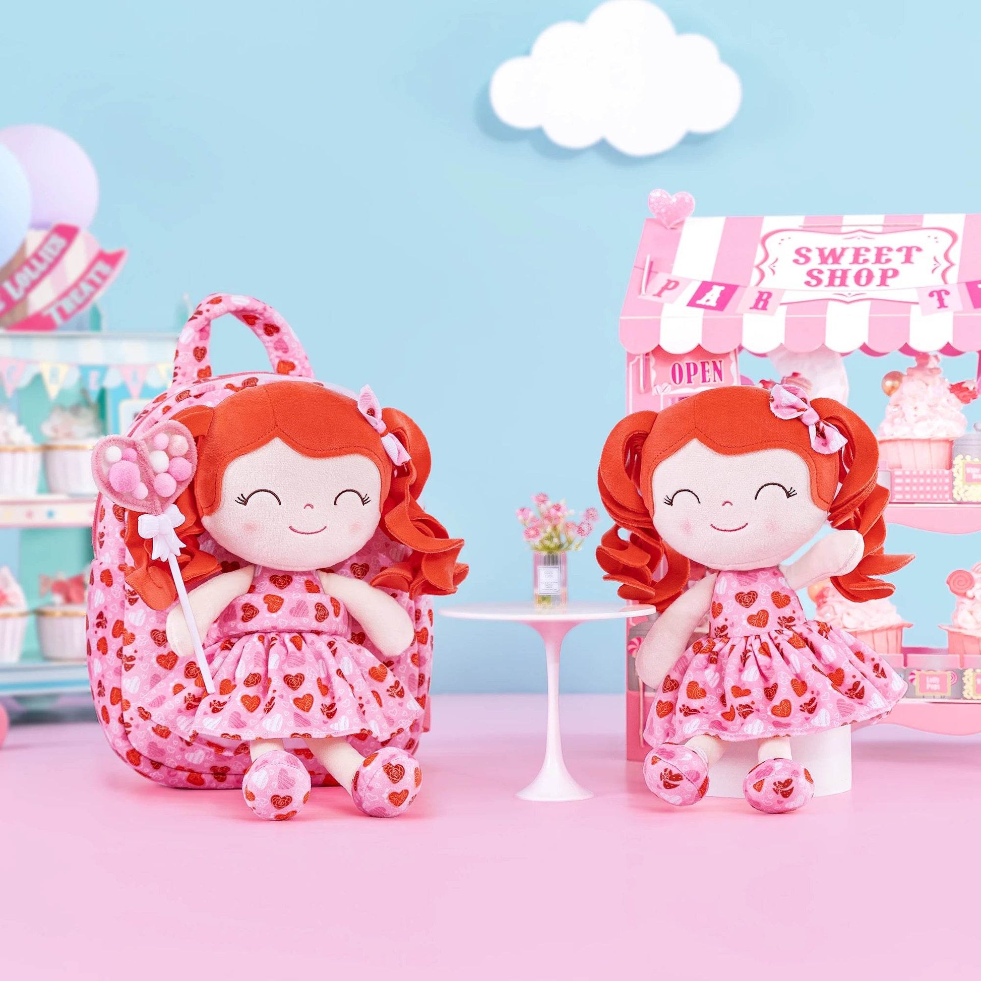 Gloveleya Adorable Plush Backpacks - Curly Hair Dolls for Baby Girls - Perfect Love Gift Series for Baby Showers - ToylandEU