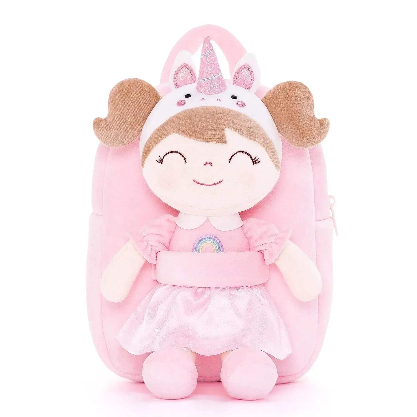 Gloveleya Plush Backpack for Baby Girls and Toddlers with Stuffed Doll Design - ToylandEU