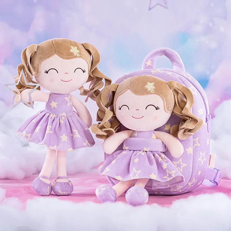 Gloveleya Plush Star Series Backpack Dolls with Curly Hair - 2023 Edition - ToylandEU