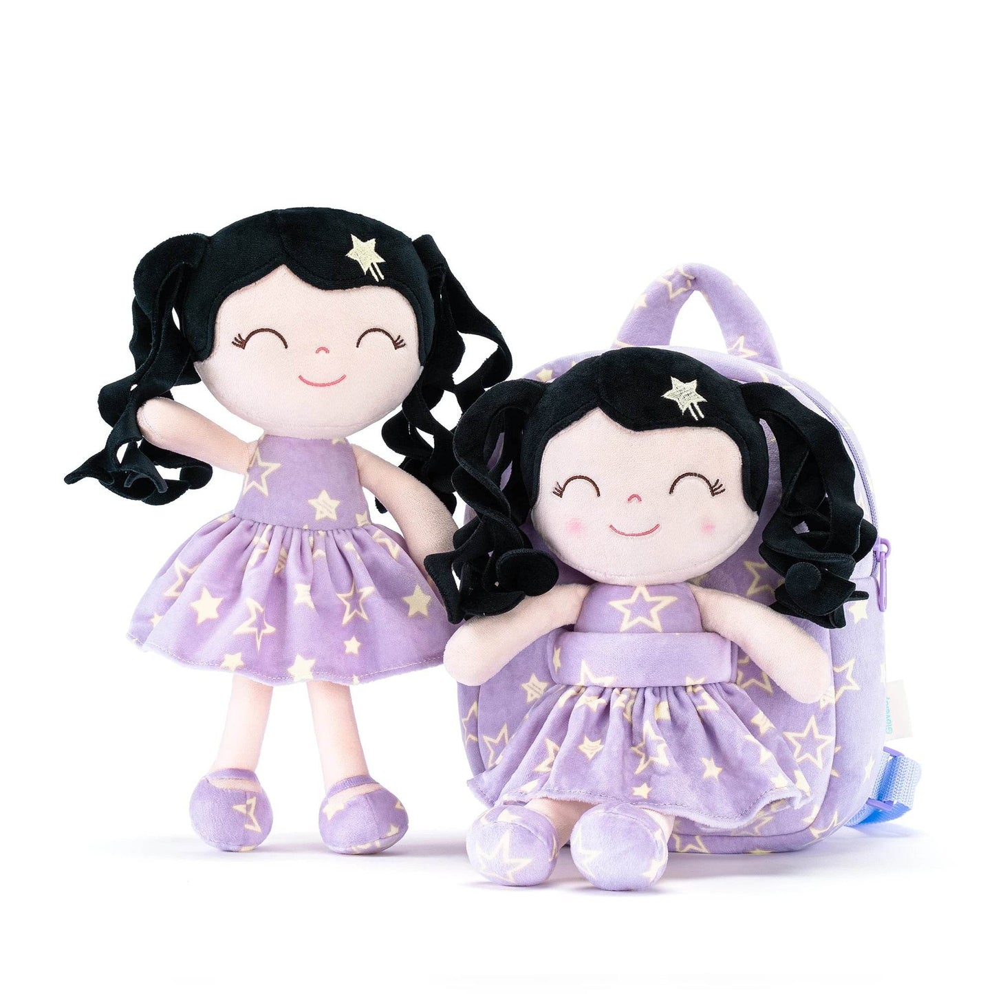 Gloveleya Plush Star Series Backpack Dolls with Curly Hair - 2023 Edition - ToylandEU