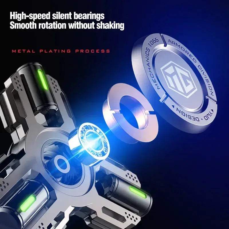 Glow Fidget Spinner High Speed Alloy EDC Toy Long Spin - ToylandEU