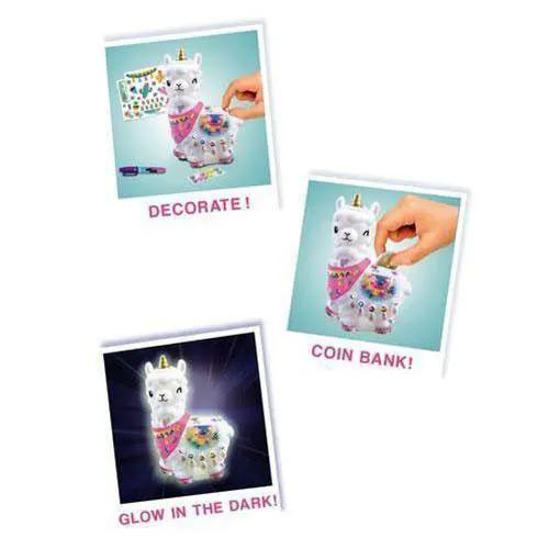  Glow In The Dark Llama Coin Bank Craft Kit Glitter Deluxe -  ToylandEU™