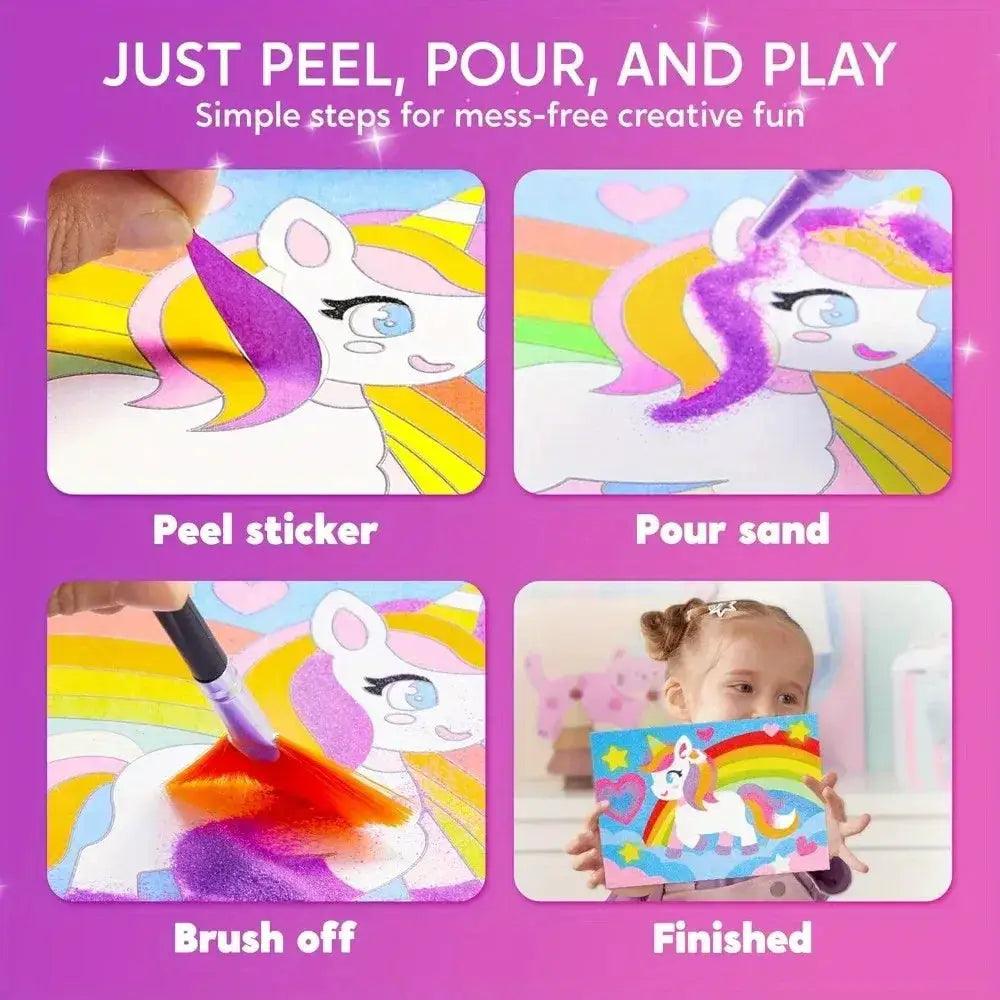  Glow Sand Art Kit 14 Colors With Fantasy Templates -  ToylandEU™