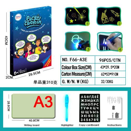Glow-in-the-Dark Creative Drawing Board - Interactive Fun for Kids - ToylandEU