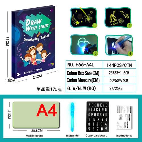 Glow-in-the-Dark Creative Drawing Board - Interactive Fun for Kids - ToylandEU
