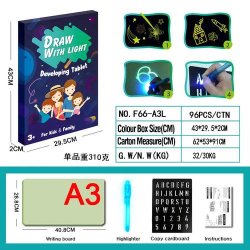 Glow-in-the-Dark Creative Drawing Board - Interactive Fun for Kids - ToylandEU
