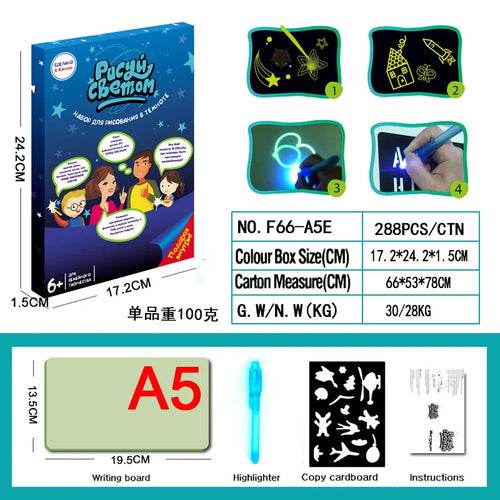 Glow-in-the-Dark Creative Drawing Board - Interactive Fun for Kids - ToylandEU