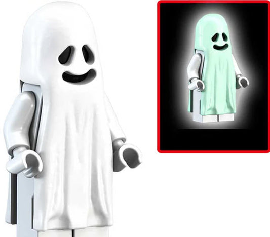 Glow In The Dark Ghost Figures Compatible With LEGO Bricks Plastic Figure Set - ToylandEU