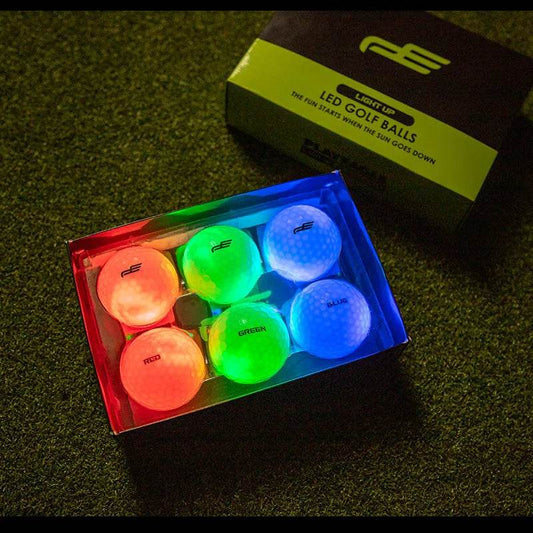 Glow-in-the-Dark Practice Golf Balls - 6 Pack with Dual Layer Design - ToylandEU