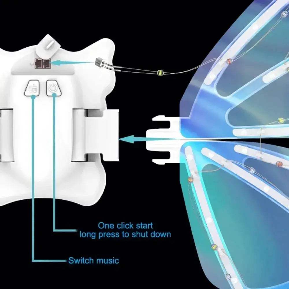 Glowing Fairy Angel Wings With Music For Cosplay Fans - ToylandEU