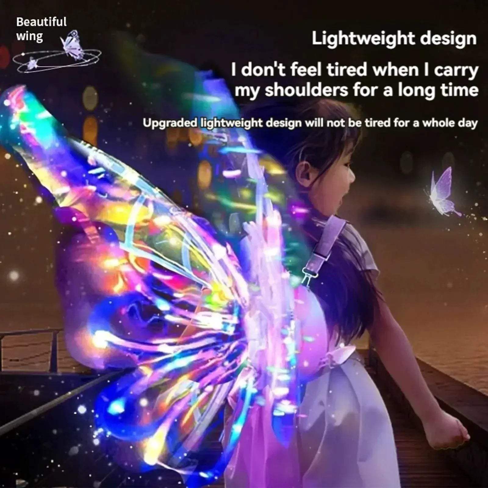 Glowing Fairy Wings for Kids Backpiece Toy Costume - ToylandEU