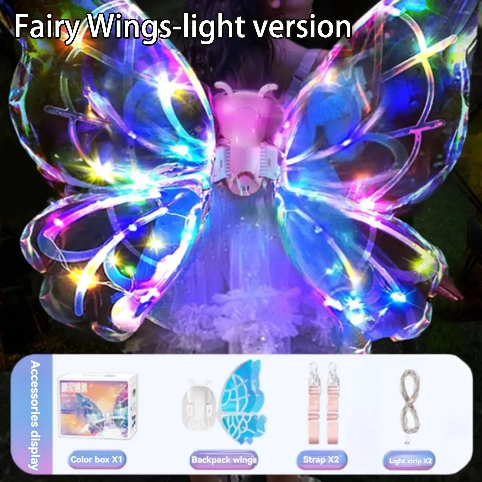 Glowing Fairy Wings for Kids Backpiece Toy Costume - ToylandEU