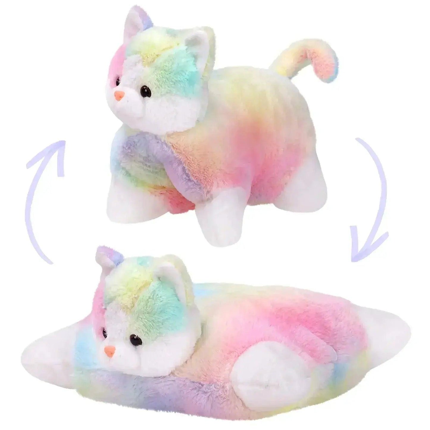  Glowing LED Kitty Plush Pillow For Kids Soothing Lullabies -  ToylandEU™
