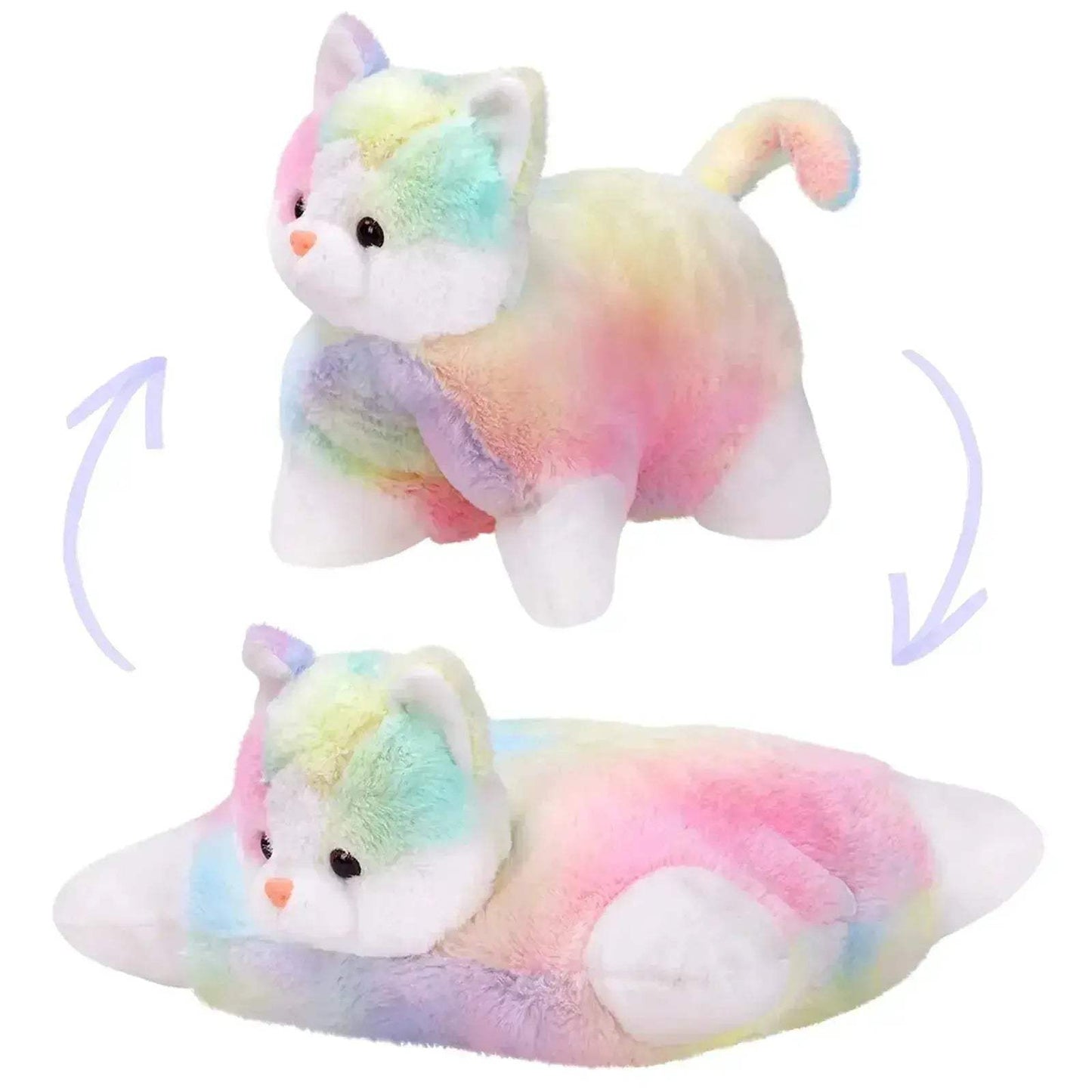 Glowing LED Kitty Plush Pillow For Kids With Soothing Lullabies - ToylandEU