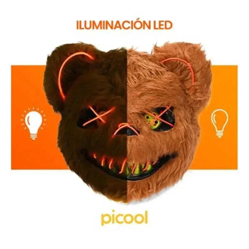  Glowing LED Light Up Face Mask 32x24cm Toyland EU -  ToylandEU™