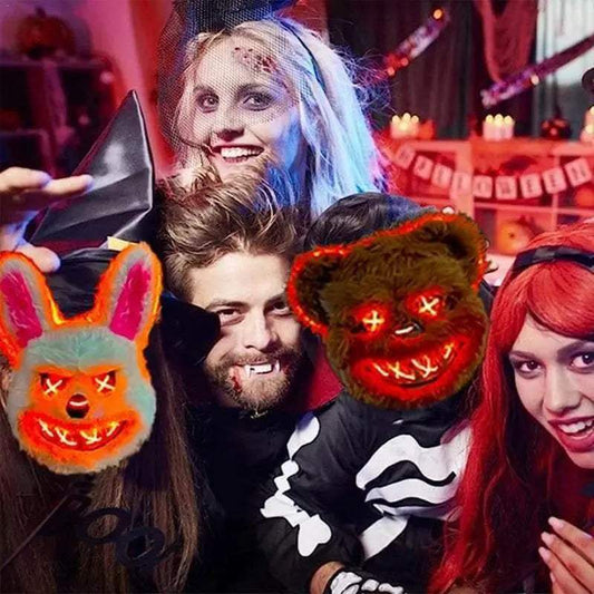  Glowing LED Light Up Face Mask 32x24cm Toyland EU -  ToylandEU™