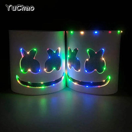  Glowing LED Neon Full Face Mask 3 Modes Toyland EU -  ToylandEU™