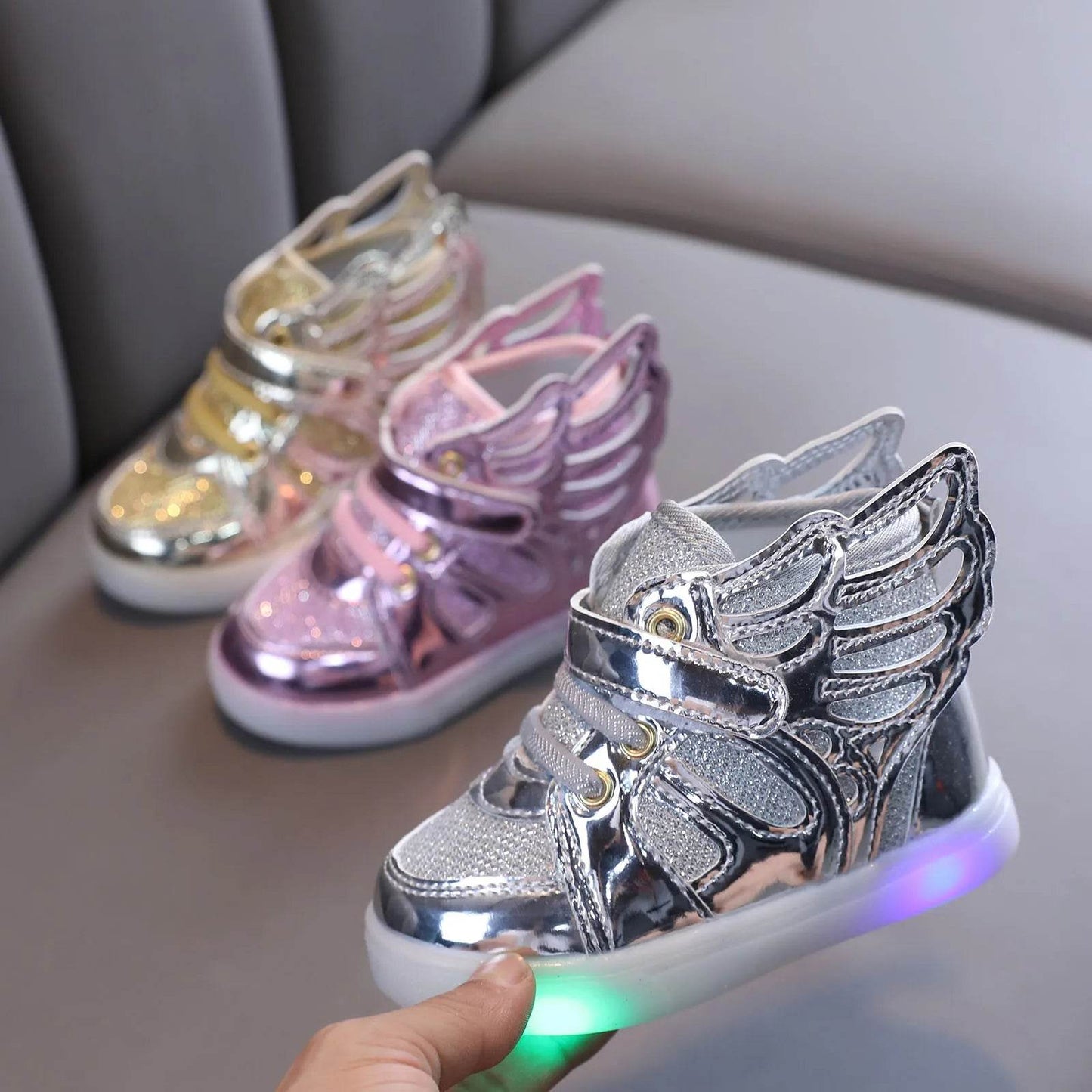 Glowing LED Sports Sneakers for Kids - Stylish Korean-Inspired Design for Boys and Girls - ToylandEU