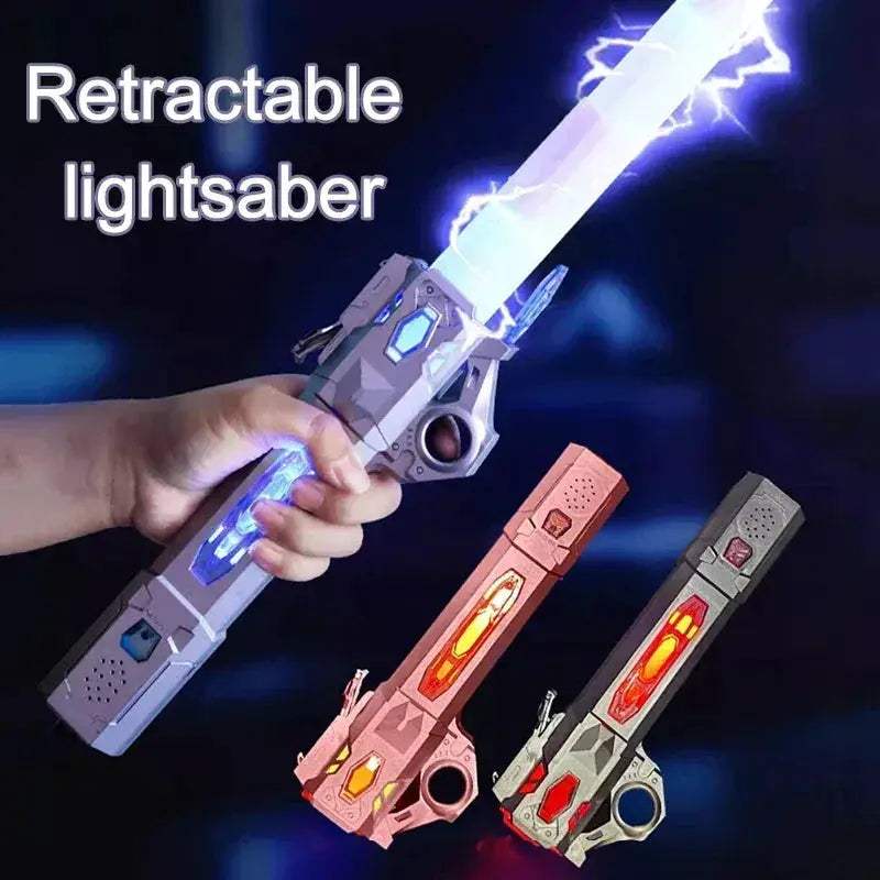 Glowing Laser Sword Toy Telescopic 2-in-1 Lightsaber - ToylandEU