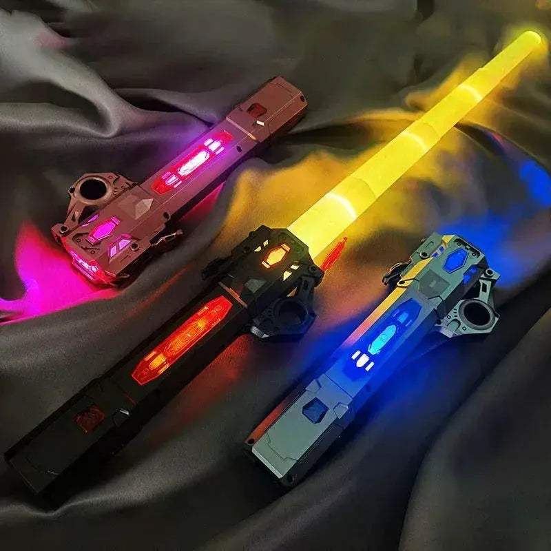 Glowing Laser Sword Toy Telescopic 2-in-1 Lightsaber - ToylandEU