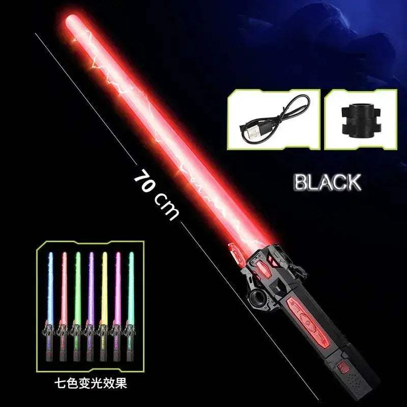 Glowing Laser Sword Toy Telescopic 2-in-1 Lightsaber - ToylandEU