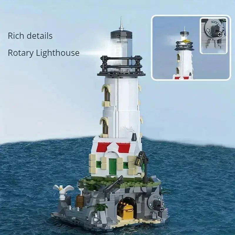  Glowing Lighthouse Building Blocks For Desk Decor 1092pcs -  ToylandEU™