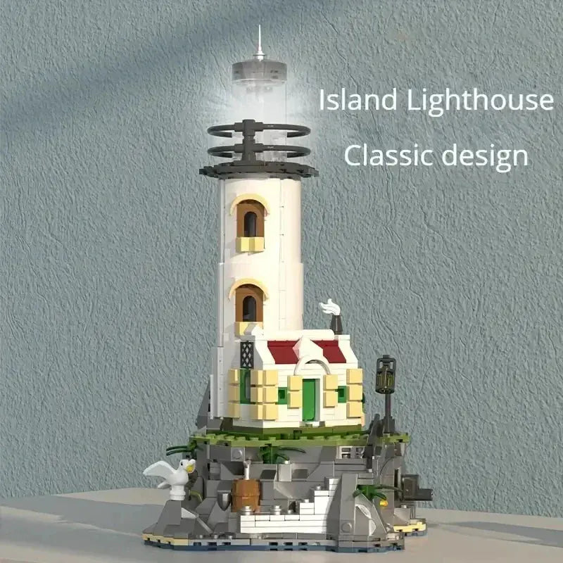 Glowing Lighthouse Building Blocks For Desk Decor And Display - ToylandEU
