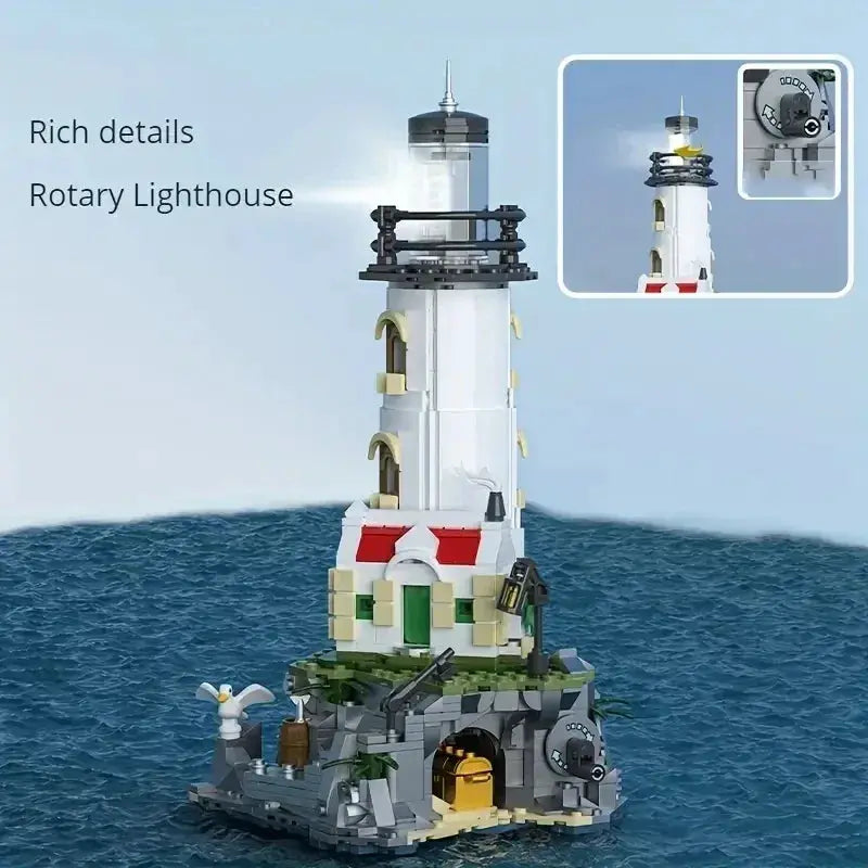 Glowing Lighthouse Building Blocks For Desk Decor And Display - ToylandEU