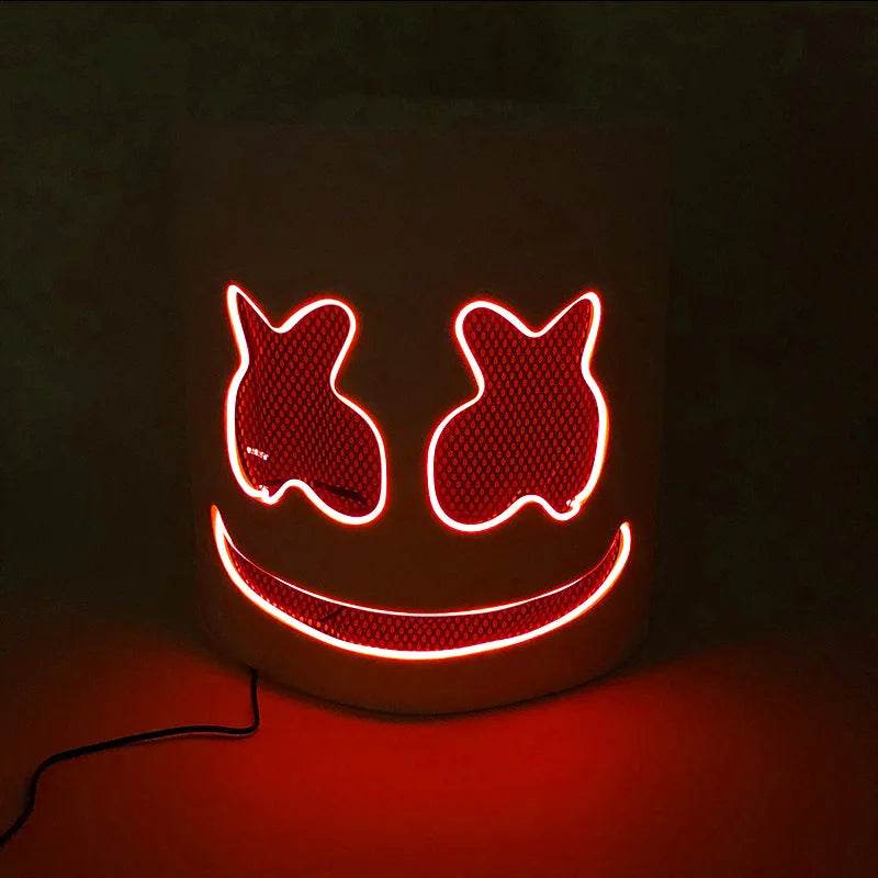 Glowing Mask Full Face Light Up For Halloween Enthusiasts - ToylandEU
