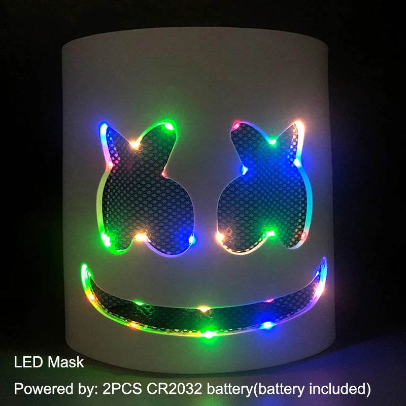 Glowing Mask Full Face Light Up For Halloween Enthusiasts - ToylandEU