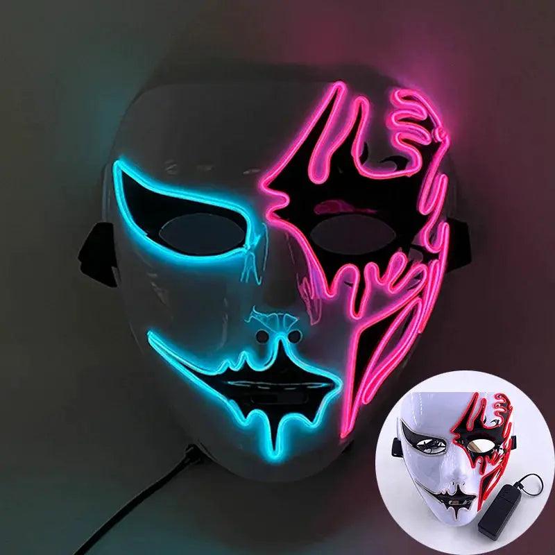  Glowing Rave Mask Melbourne Shuffle Luminous Cosplay -  ToylandEU™