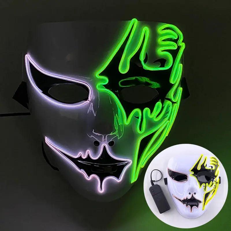  Glowing Rave Mask Melbourne Shuffle Luminous Cosplay -  ToylandEU™